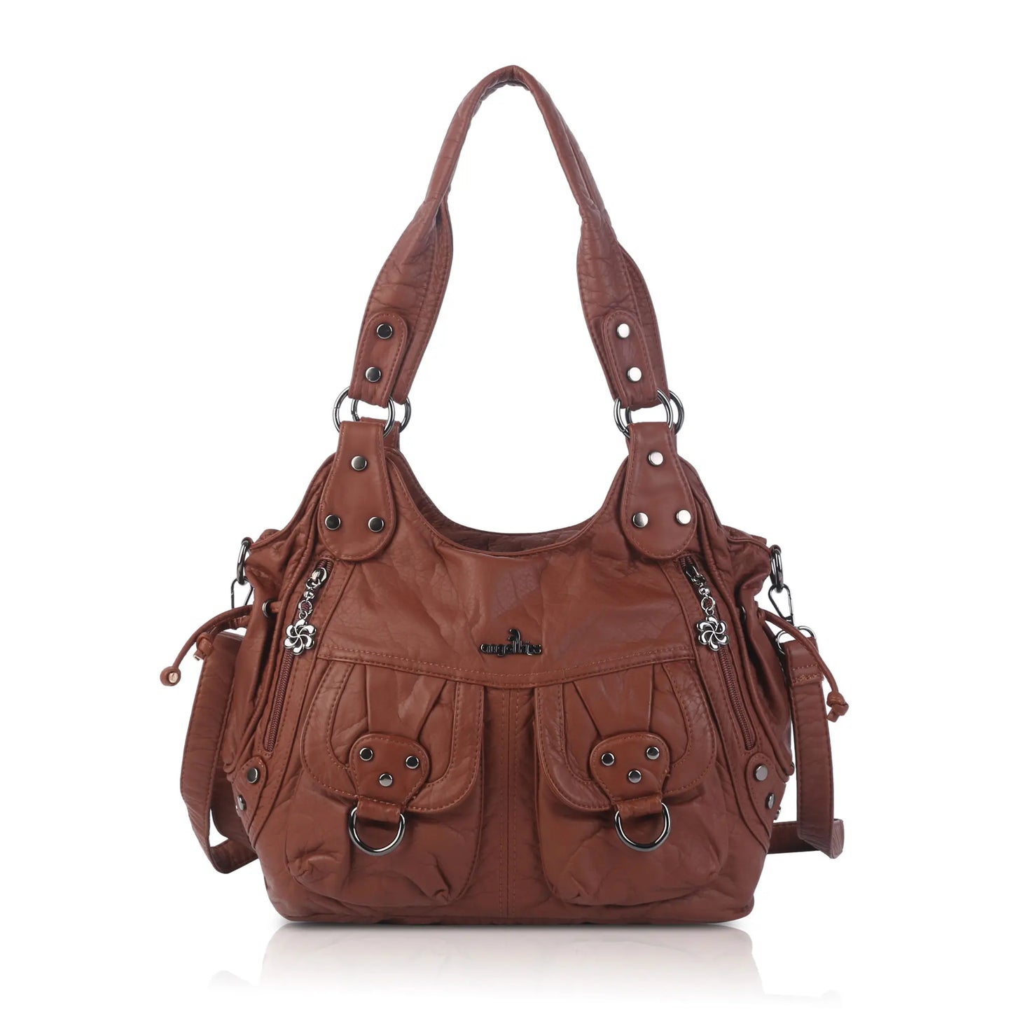Angelkiss Urban Wash Leather Shoulder Bag