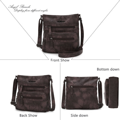 Women's tie-dye denim vintage crossbody bag