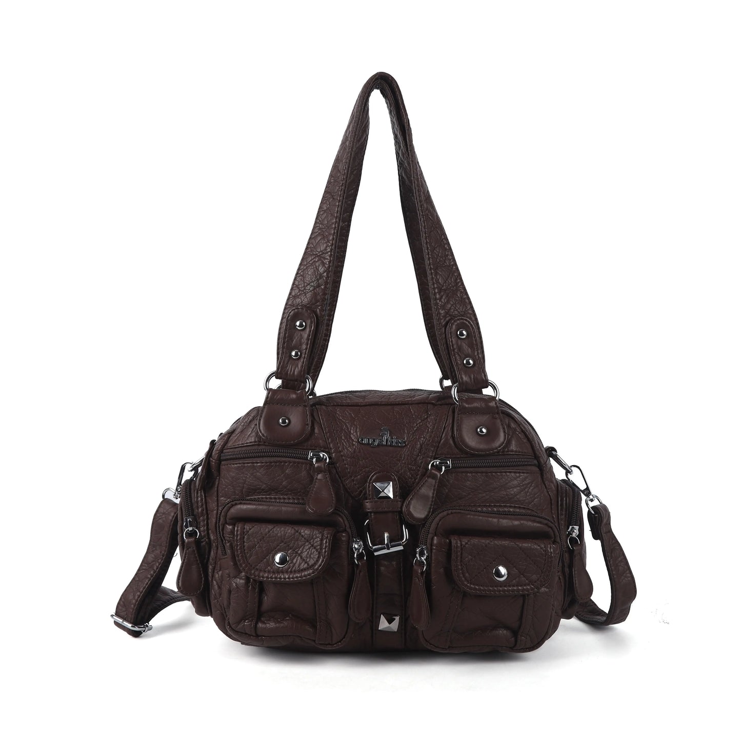 Washed Leather Multi Purpose Design Unique design Crossbody Bag