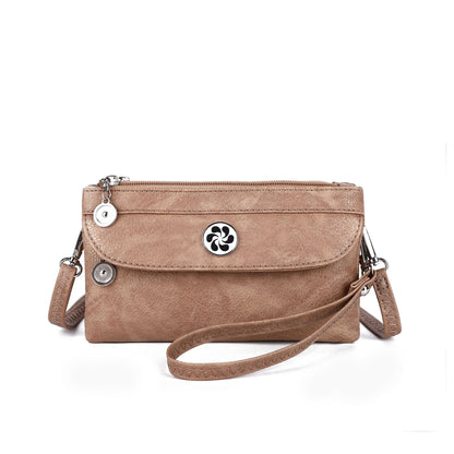Hobo fern leather sling bag & strap purse for women