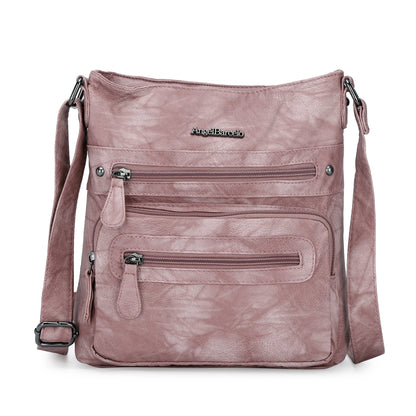 Women's tie-dye denim vintage crossbody bag