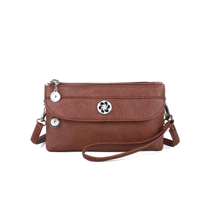 Hobo fern leather sling bag & strap purse for women