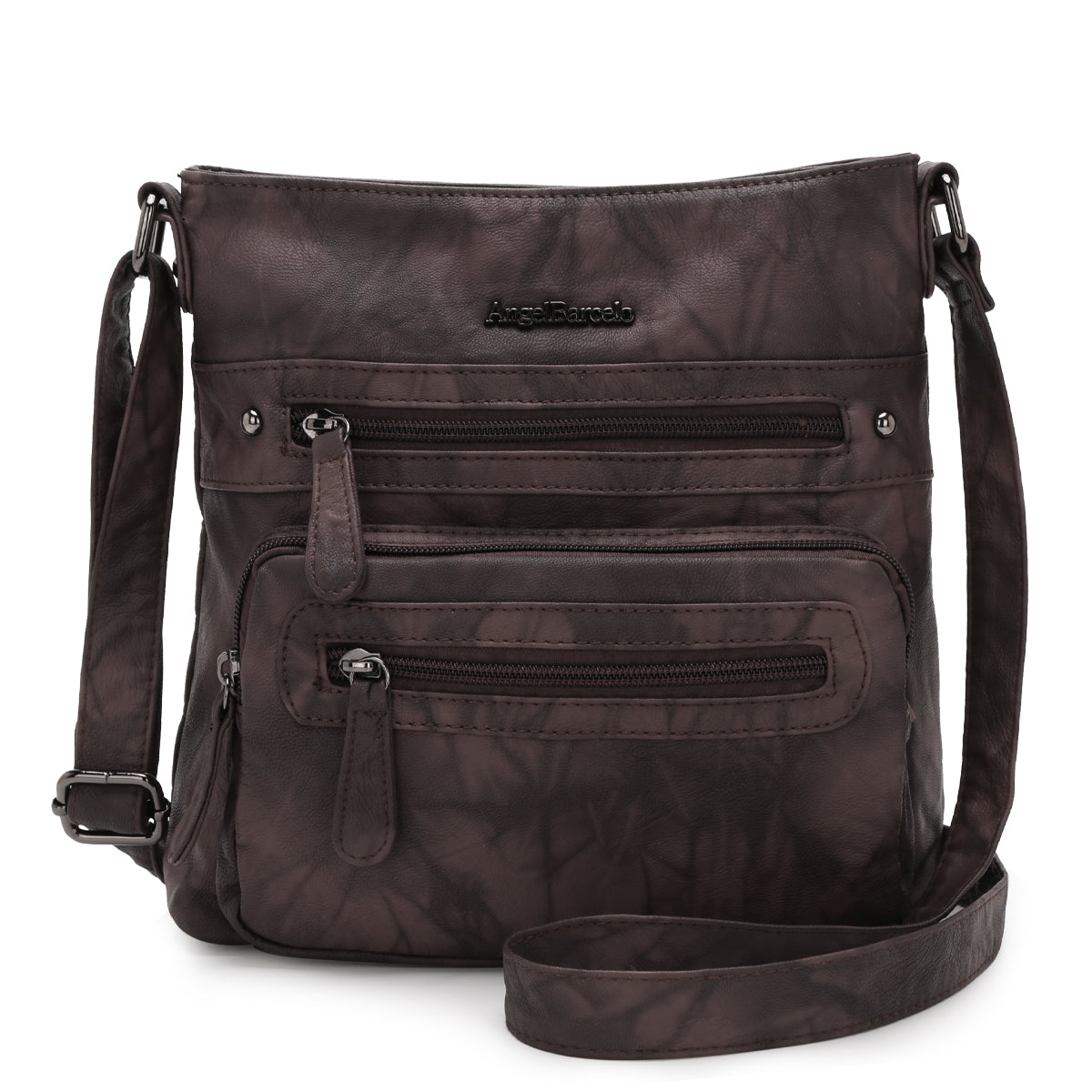 Women's tie-dye denim vintage crossbody bag