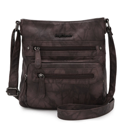 Women's tie-dye denim vintage crossbody bag