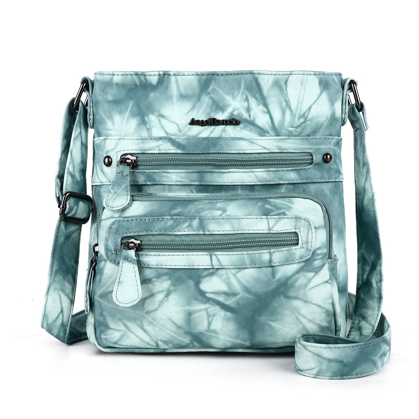 Women's tie-dye denim vintage crossbody bag