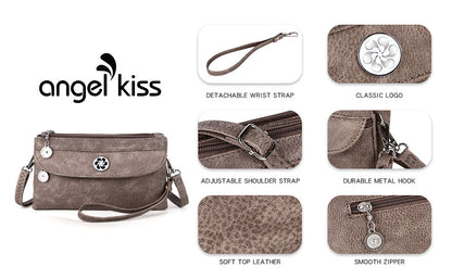 Hobo fern leather sling bag & strap purse for women