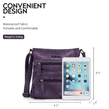 Women's tie-dye denim vintage crossbody bag