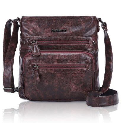 Women's washed tie-dye  vintage crossbody bag