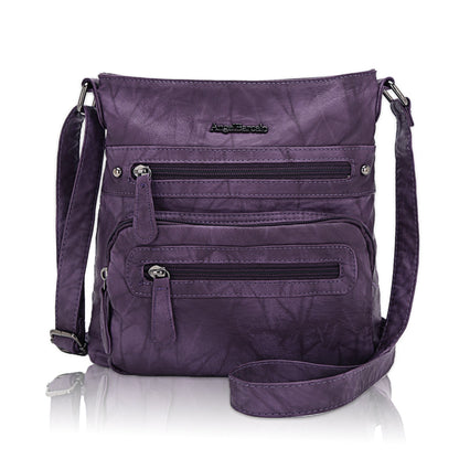 Women's tie-dye denim vintage crossbody bag