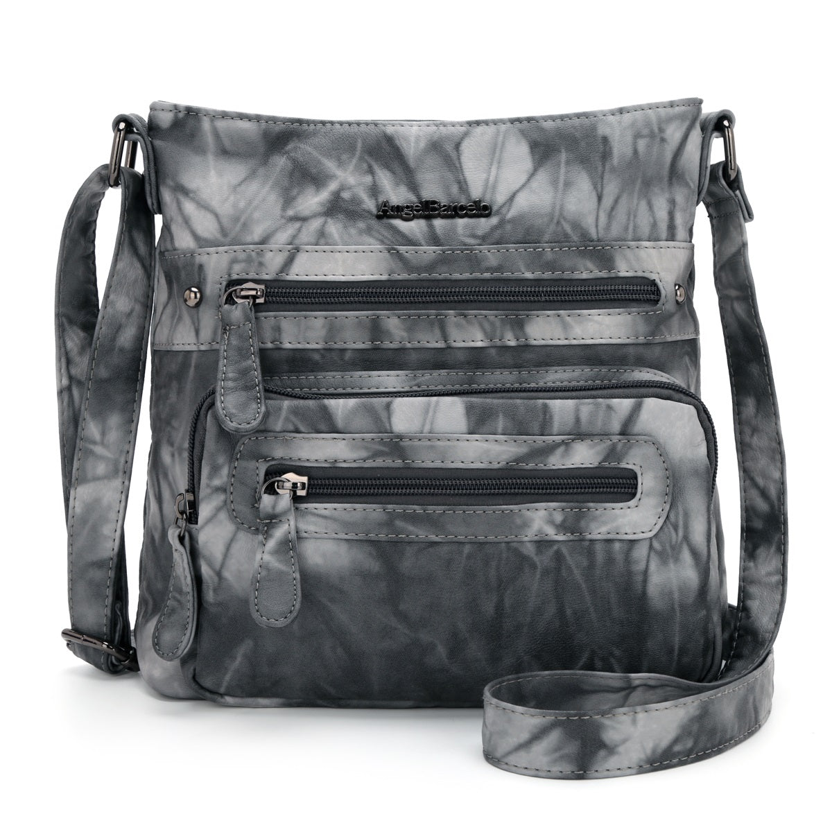 Women's tie-dye denim vintage crossbody bag