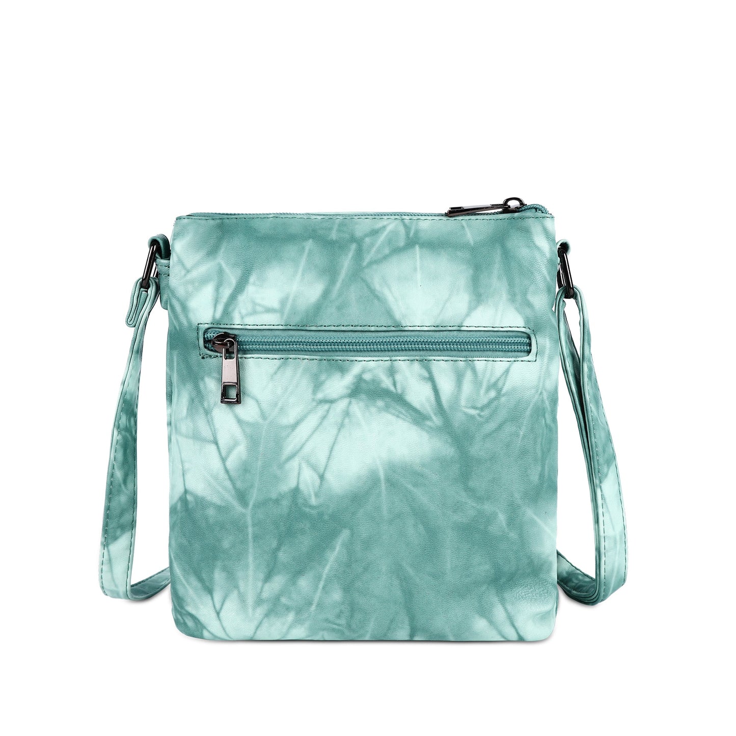 Women's tie-dye vintage pu leather crossbody bag