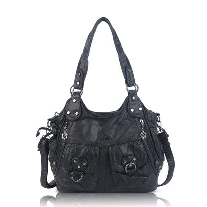 Angelkiss Urban Wash Leather Shoulder Bag