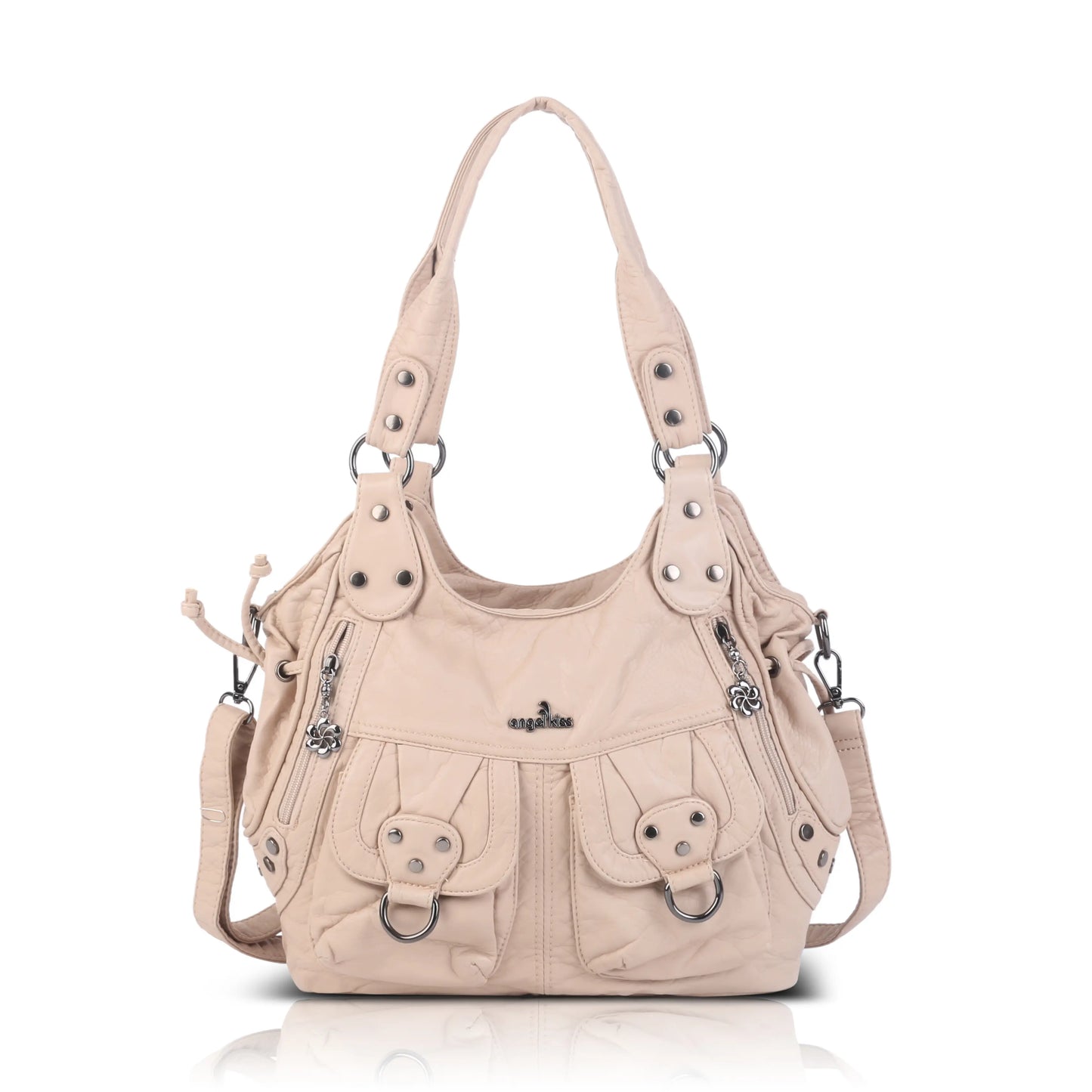 Angelkiss Urban Wash Leather Shoulder Bag