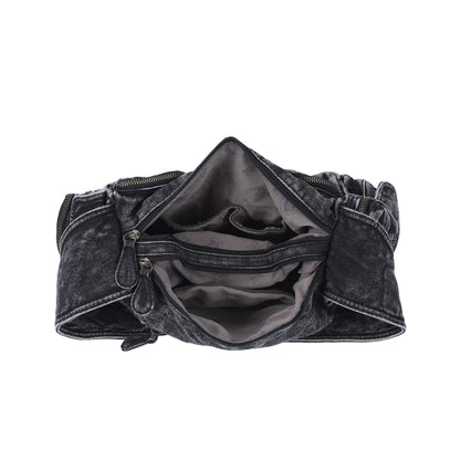Trendy Multi-Pocket Denim Shoulder/handbag/tote bag